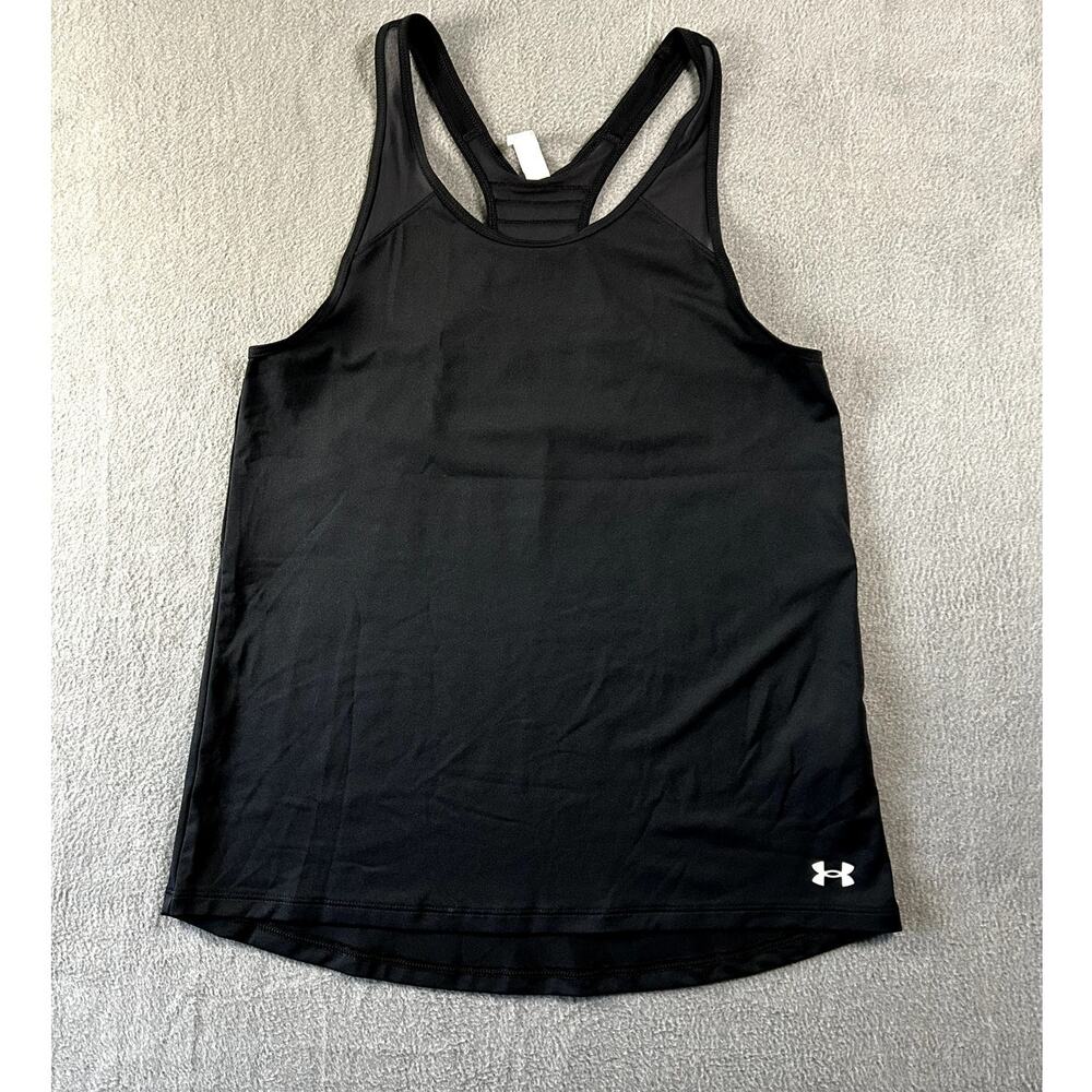 Under Armour Tank Top Women Black Athletic‎ Racerback Activewear XS